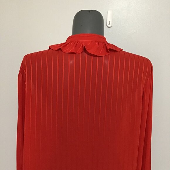Vintage Style Rite Blouse Co Ruffled Blouse Size L - Picture 10 of 11